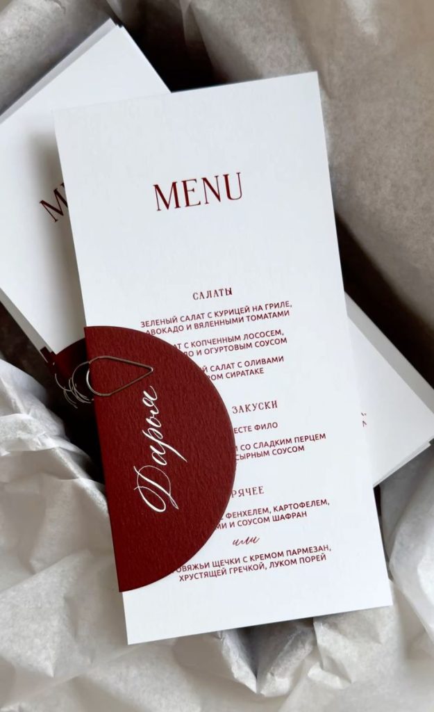 giấy in menu